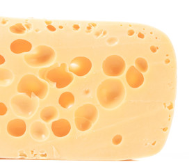 Close up of cheese slice