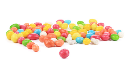 Fototapeta na wymiar Colorful candies dragee