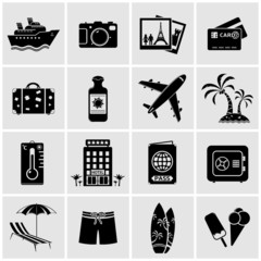 Travel icons - Vector