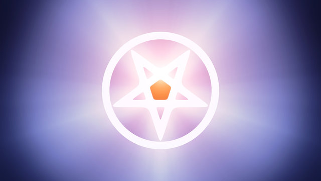Illuminated pentagram