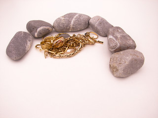 bijou bague galet
