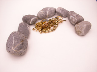 bijou bague galet