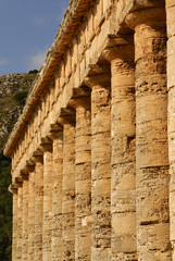 greek temple in the ancient city of Segesta, Sicily