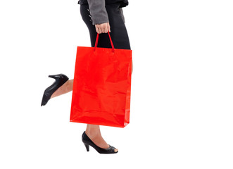 Shopping bag woman - shopper concept