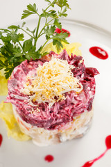 Russian herring salad