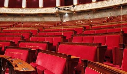 Hémicycle de l'Assemblée Nationale à Paris