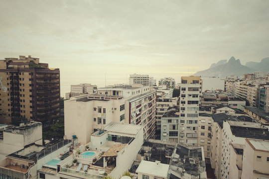 sunset over rio dejaneiro