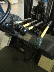 Gear stick control of forklift