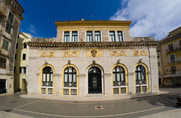 Fototapeta na wymiar the town hall of COrfu island