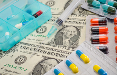 Concept of medicine and money