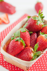 Fototapeta na wymiar Frische Erdbeeren