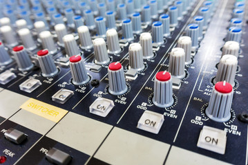Fototapeta premium Button Sound Mixer powerful .