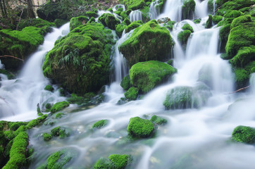 technique photographique - rivière en pause longue