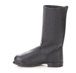 Tarpaulin boots.