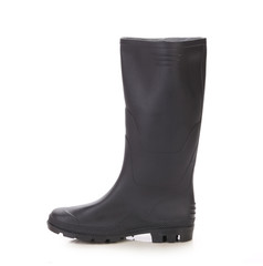 Black rubber overshoe.