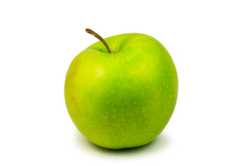 Fresh green apple isolated on white background