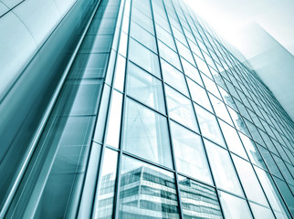 Fototapeta na wymiar Modern glass silhouettes of building skyscrapers