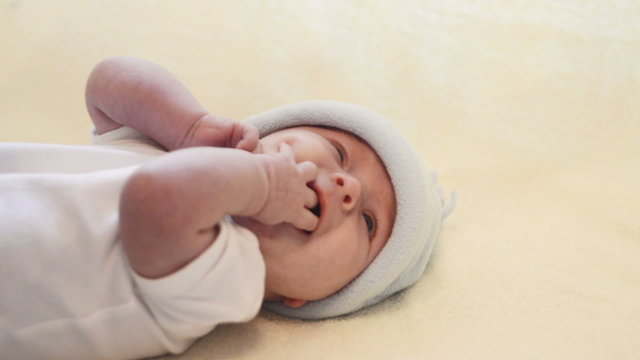 newborn baby cries