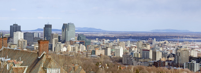 view of montreal city