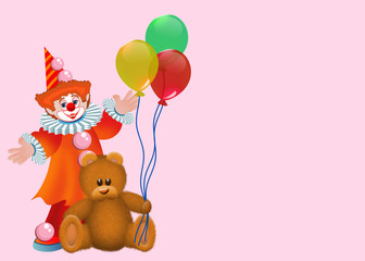 поздравление с клоуном
