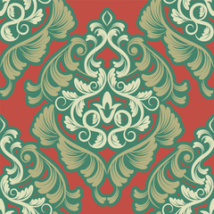 seamless wallpaper.arabesque pattern.floral background