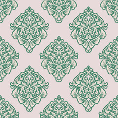 vector damask wallpaper. design elements. flower backdrop