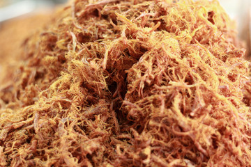 Fried pork - Dry pork in the market