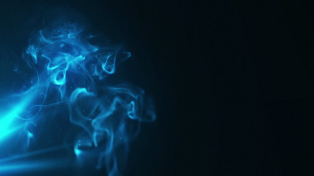 HD video background with smoke and lights