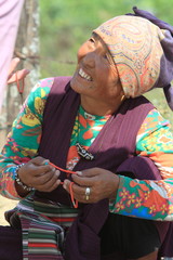 Frau in Nepal