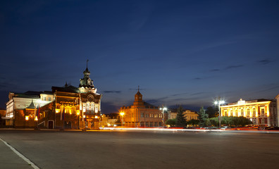 Naklejka premium Panorama Night Vladimir. Russia