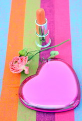 ensemble maquillage,beauté, rose