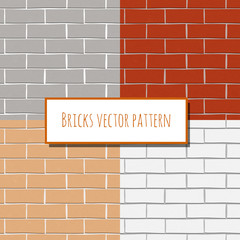 Obraz premium Seamless brick wall rectangular pattern