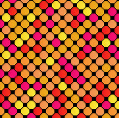 Abstract geometric background, multicolor pattern in warm colors