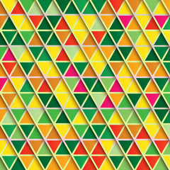 Fototapeta na wymiar Abstract Triangle Background, multicolor pattern in warm colors