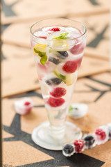 iced berries