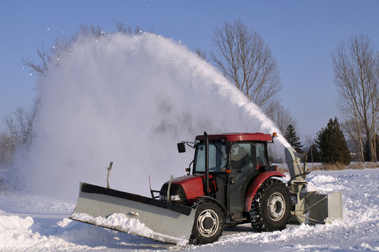 Tractor  snow blower