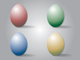 Colorful Easter eggs