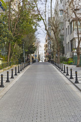View from a neat street in Moda, Kadikoy, Istanbul