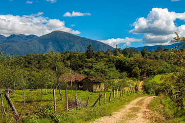 Fototapeta na wymiar Countryside in Boyaca, Colombia