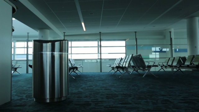 Static Empty Airport Terminal