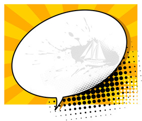 Obraz premium holiday speech bubble