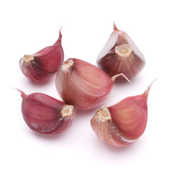 Garlic clove isolated on white background cutout