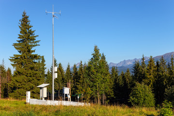 Meteorological station on Gubalowka Mountain - Poland.