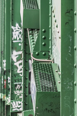 Old Sava's Bridge Night Illumination System With Steel Riveted S