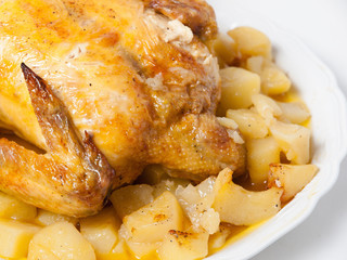 Roasted Chicken with potatos