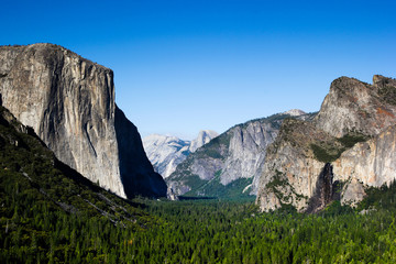Yosemite National Park, Half Dome from Glacier Point at sunset