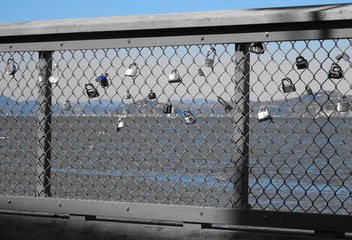 Locks overlooking Alcatraz