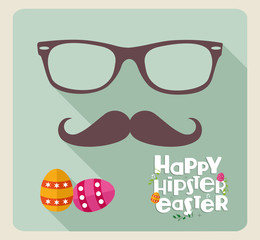 Happy Hipster Easter vintage