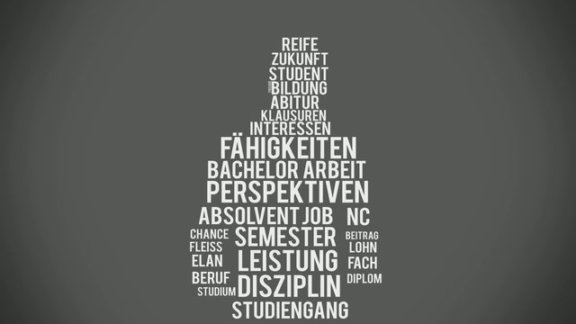 Student Silhouette Typographie
