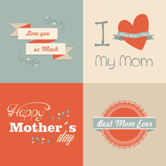 Retro Happy Mothers day